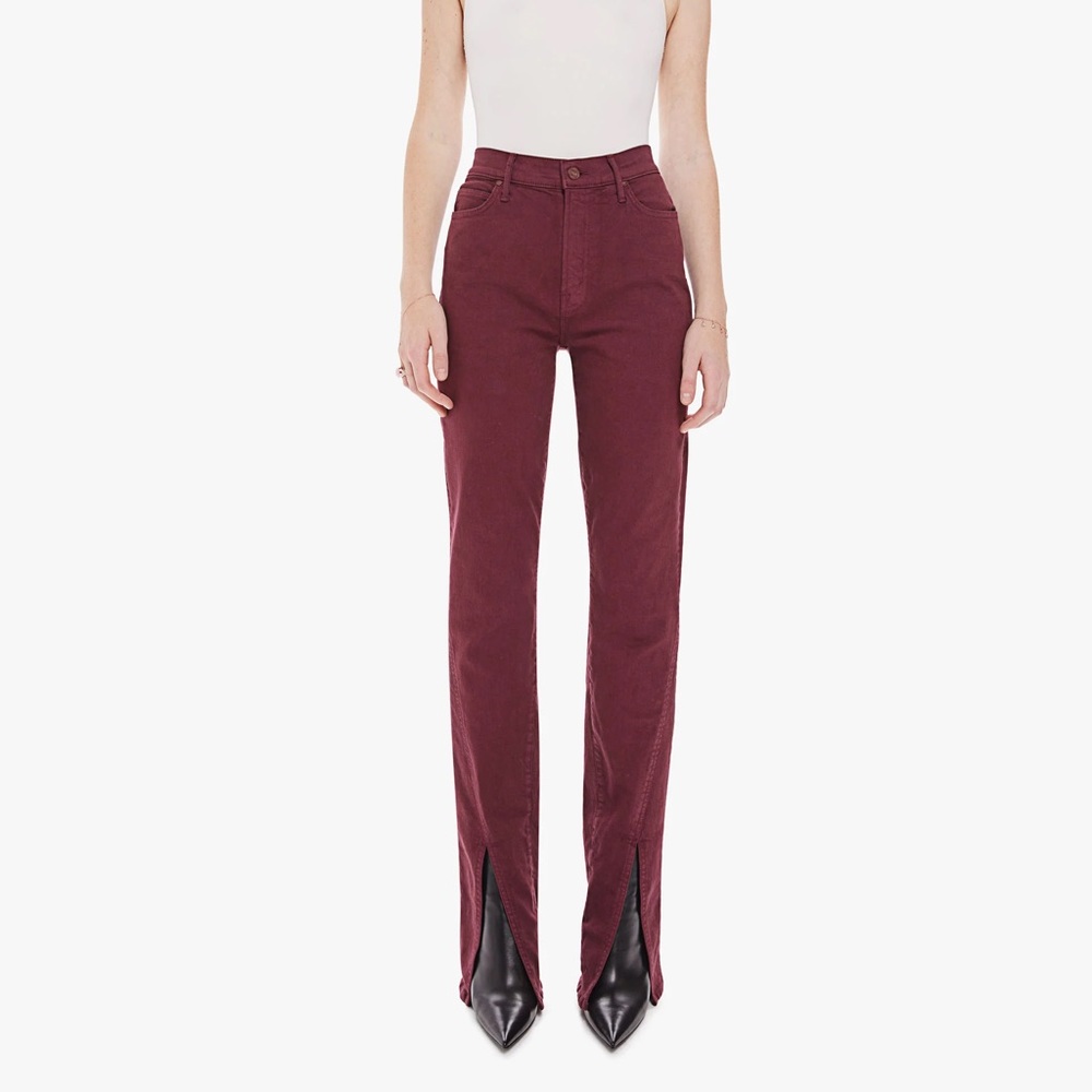 Mother Rascal Slice Up Jean in Burgundy